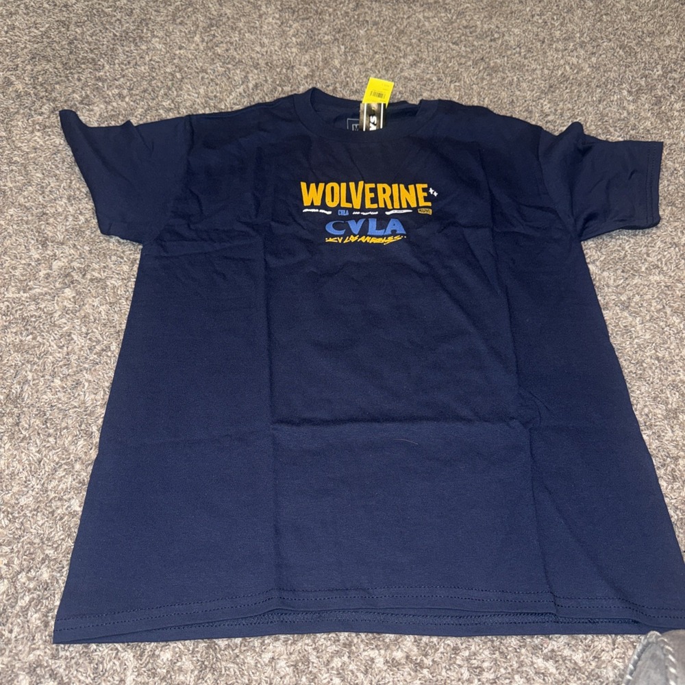 Marvel x CVLA Youth Boys Wolverine Comic Print Shirt New Large